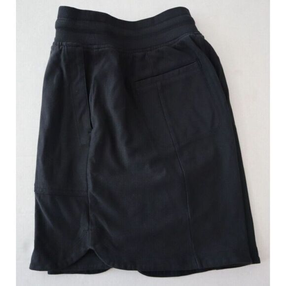 Athleta 798619-01 Women's Sz Small Black Farallon Cotton Blend Midi Shorts - Picture 6 of 10